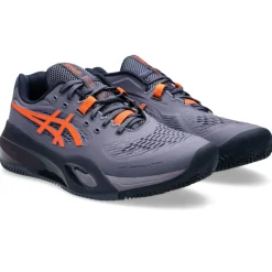 Asics Tennisschoenen*Gel-Resolution X Clay tennisschoenen heren greyish purple nova orange