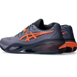 Asics Tennisschoenen*Gel-Resolution X Clay tennisschoenen heren greyish purple nova orange