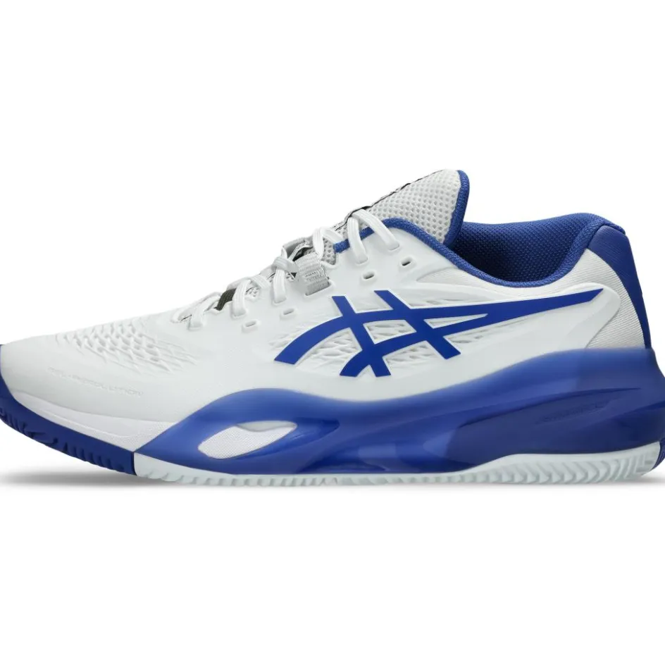 Asics Tennisschoenen*GEL-RESOLUTION X CLAY tennisschoenen heren white dark cobalt