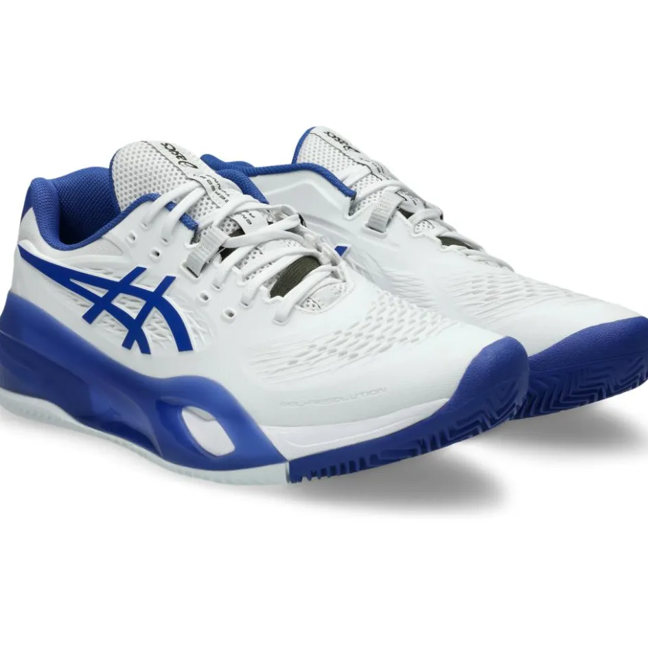 Asics Tennisschoenen*GEL-RESOLUTION X CLAY tennisschoenen heren white dark cobalt