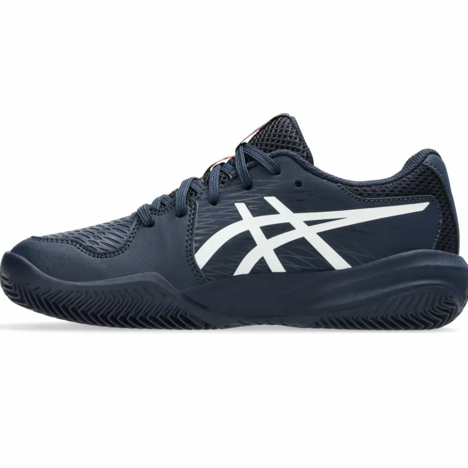 Asics Tennisschoenen*Gel-Resolution X GS Clay tennisschoenen junior midnight white