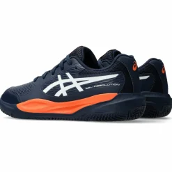 Asics Tennisschoenen*Gel-Resolution X GS Clay tennisschoenen junior midnight white