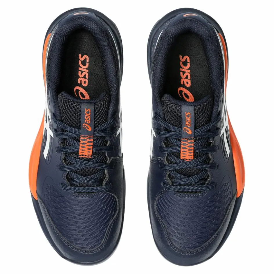 Asics Tennisschoenen*Gel-Resolution X GS Clay tennisschoenen junior midnight white