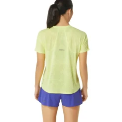 Asics Hardloopkleding*Metarun Pattern SS hardloopshirt dames glow yellow