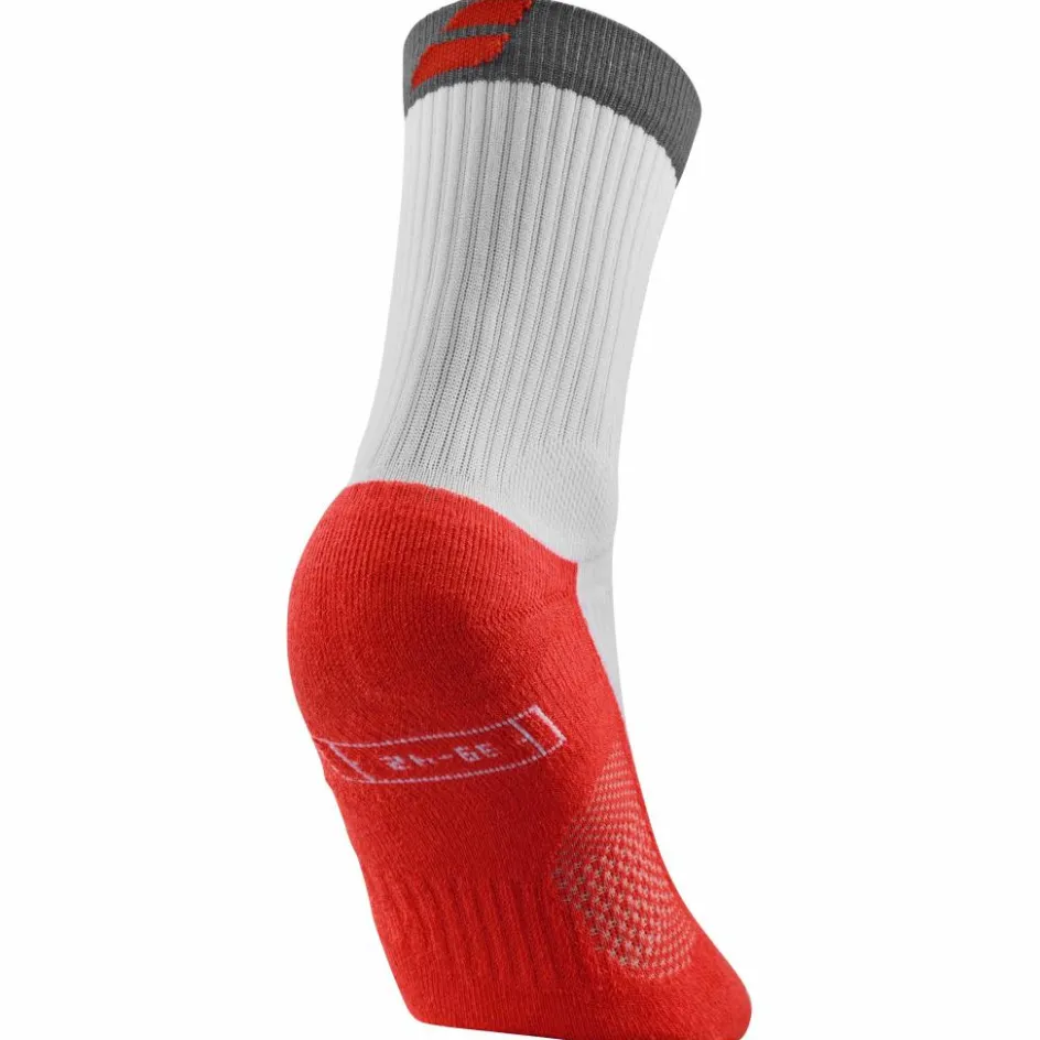 Babolat Tenniskleding*Pro 360 tennissokken heren wit rood