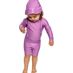 Beach & Bandits Badpakken* Orchid Ribbed badpak baby purple