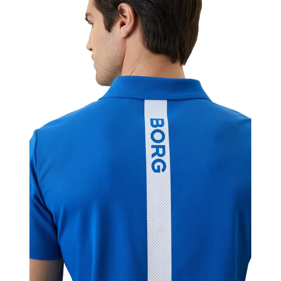 Björn Borg Tenniskleding* Ace tennispolo heren nautical blue