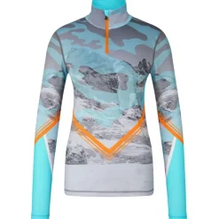 Bogner Fire+Ice Skipullies|Wintersport* Ilvy skipully dames light blue grey orange