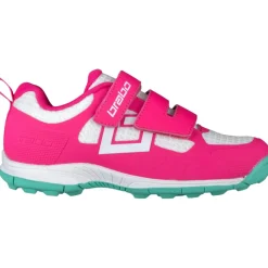 Brabo Hockeyschoenen*Force Velcro hockeyschoenen junior pink aqua