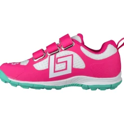 Brabo Hockeyschoenen*Force Velcro hockeyschoenen junior pink aqua