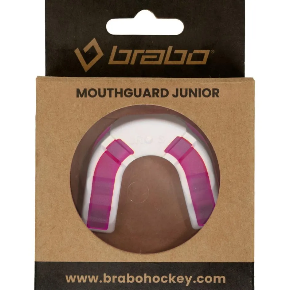 Brabo Hockey Bescherming*gebitsbeschermer junior trans pink white