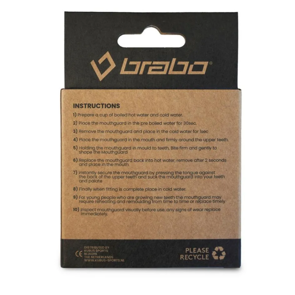 Brabo Hockey Bescherming*gebitsbeschermer junior trans orange white