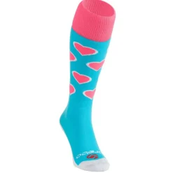 Brabo Hockeykleding*Hearts hockeysokken aqua pink