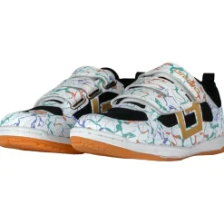 Brabo Hockeyschoenen*Indoor Velcro zaalhockeyschoenen junior marble black