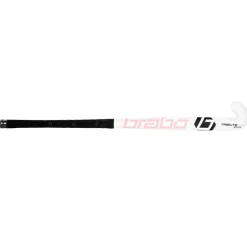 Brabo Hockeystick*IT TC-30 Classic Curve zaalhockeystick junior white pink