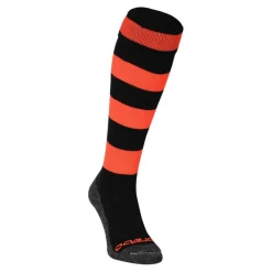 Brabo Hockeykleding*Rugby hockeysokken black neon orange