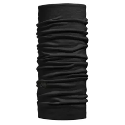Buff Sjaals|Wintersport*Lightweight Merino Wool Tubular col solid black