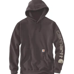 Carhartt Truien & Vesten*Logo Sleeve Graphic hoodie heren dark sepia