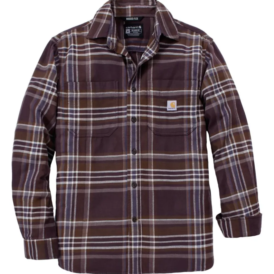 Carhartt Shirts, Polo's & Blouses*Workwear overhemd heren dark sepia