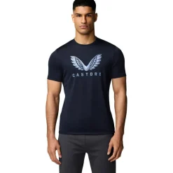 Castore Sportshirt*Adapt Short Graphic shirt heren midnight navy sky blue