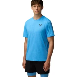 Castore Sportshirt*Engineered Knit shirt heren cool blue black