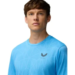 Castore Sportshirt*Engineered Knit shirt heren cool blue black