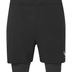 Castore Sportbroek*Flow 2-in-1 short heren black white
