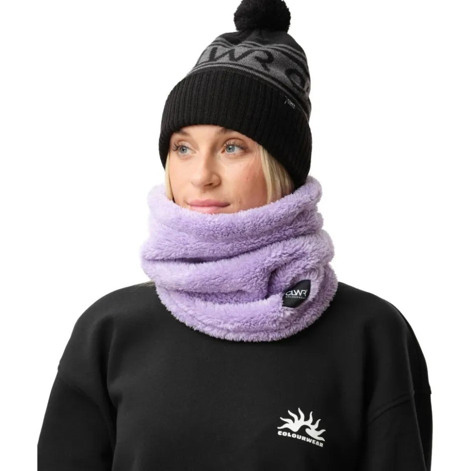 ColourWear Sjaals|Wintersport*Fluffy Tube col purple