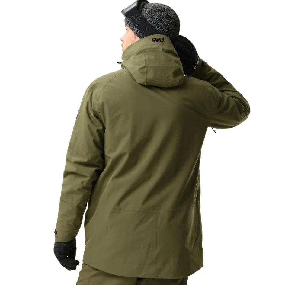 ColourWear Ski Jassen|Wintersport*Foil anorak winterjas heren dark olive