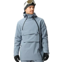 ColourWear Ski Jassen|Wintersport*Foil anorak winterjas heren grey blue