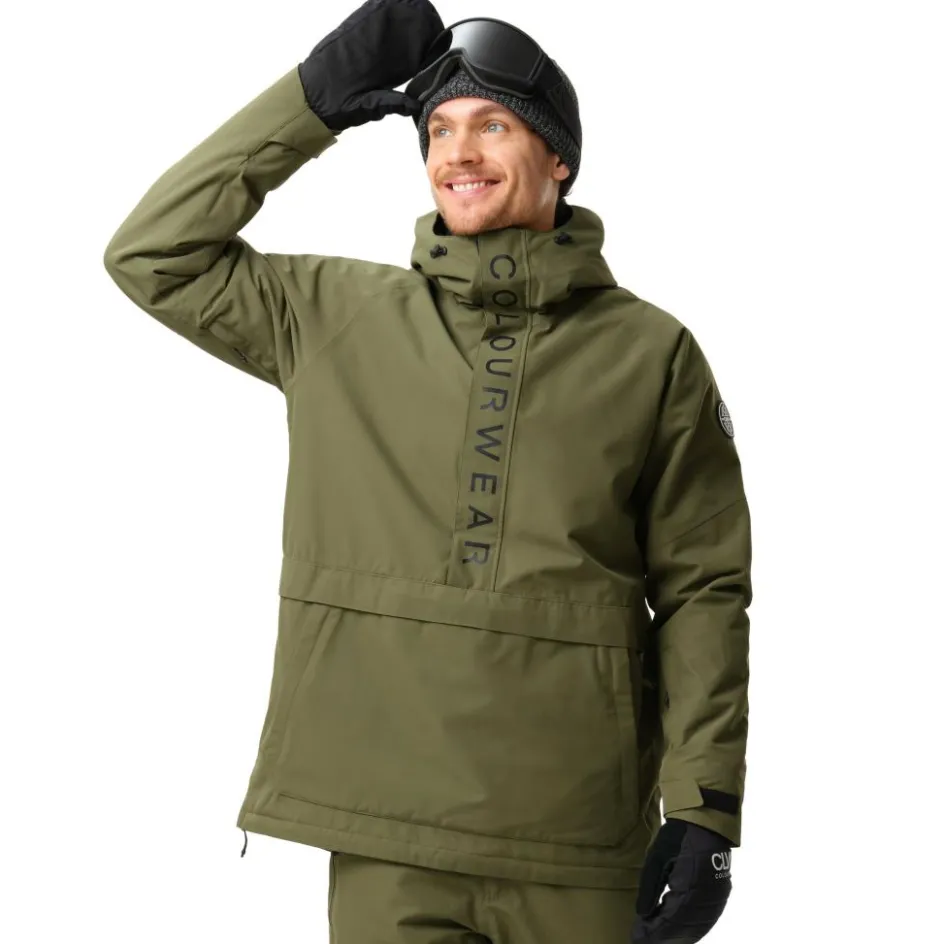 ColourWear Ski Jassen|Wintersport*Signature anorak winterjas heren dark olive