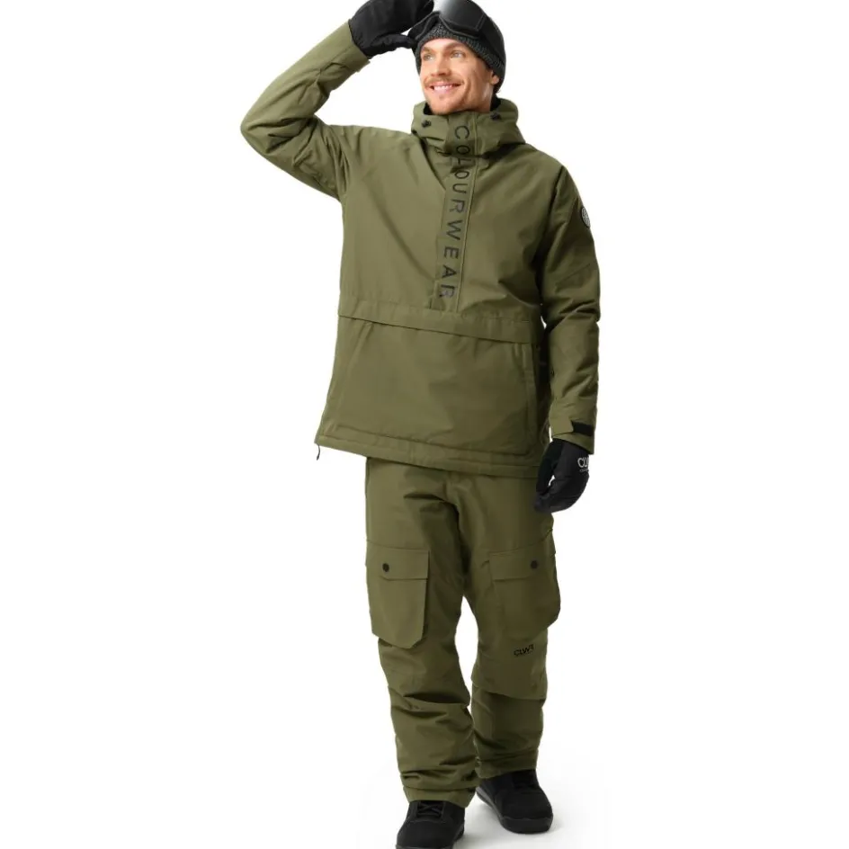 ColourWear Ski Jassen|Wintersport*Signature anorak winterjas heren dark olive