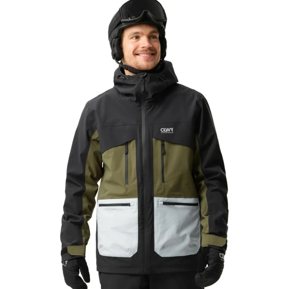 ColourWear Ski Jassen|Wintersport*Transfer winterjas heren black