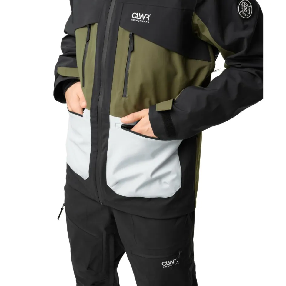 ColourWear Ski Jassen|Wintersport*Transfer winterjas heren black