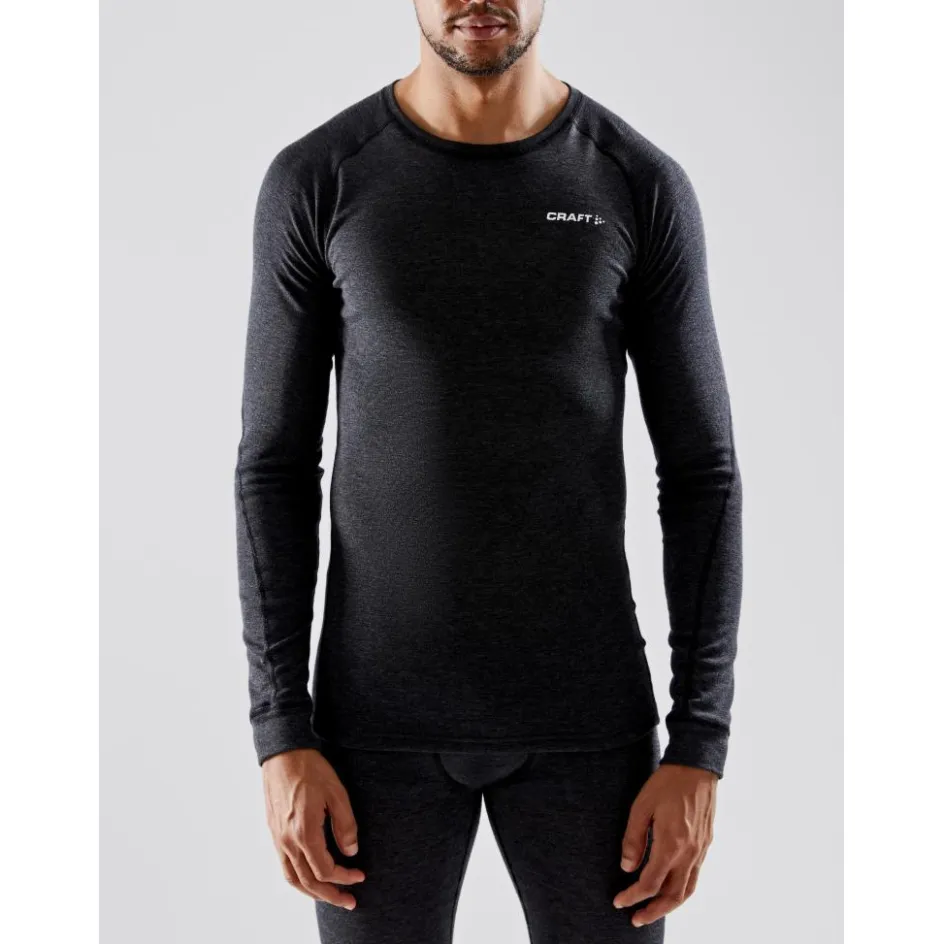 Craft Thermokleding|Wintersport*CORE Wool Merino LS thermoshirt heren black