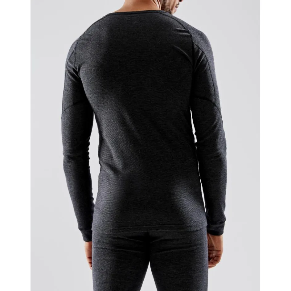 Craft Thermokleding|Wintersport*CORE Wool Merino LS thermoshirt heren black