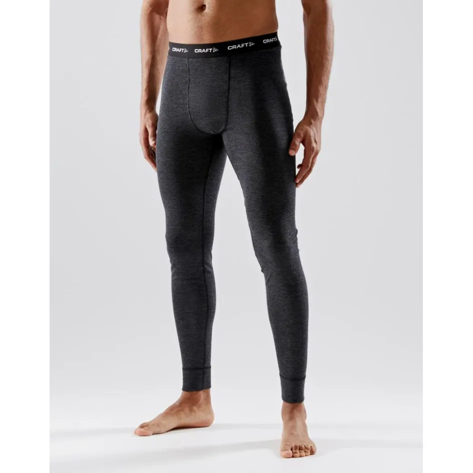 Craft Thermokleding|Wintersport*CORE Wool Merino thermobroek heren black