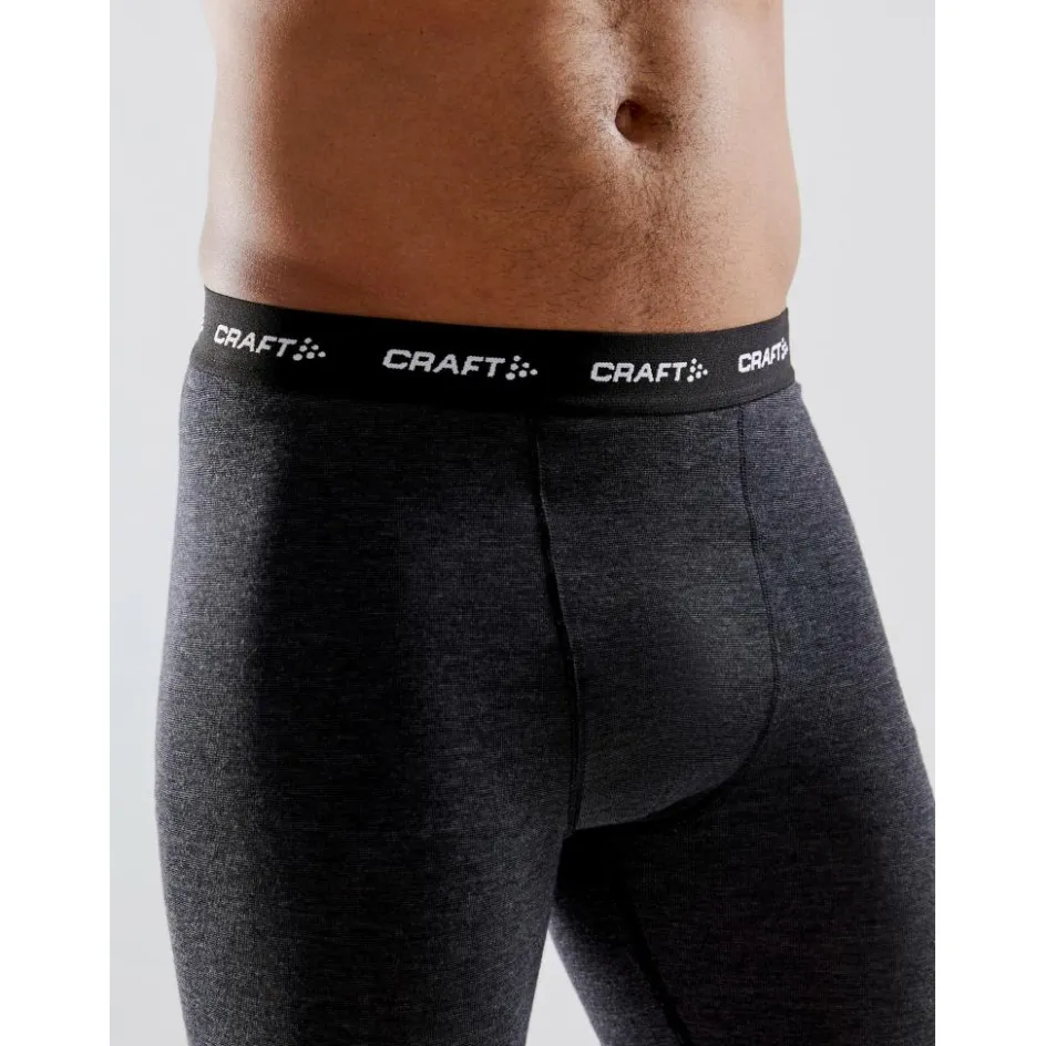 Craft Thermokleding|Wintersport*CORE Wool Merino thermobroek heren black