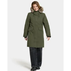Didriksons Jassen*Erika Parka outdoor jack dames deep green