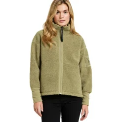 Didriksons Truien & Vesten*Mella vest dames olive green