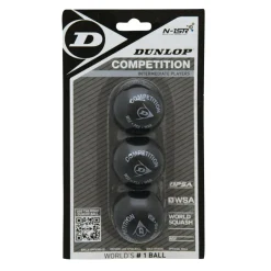 Dunlop Squash*Competition squashbal black 3-pack