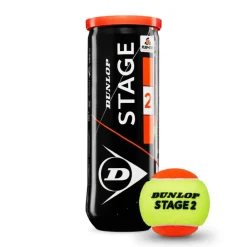 Dunlop Tennisballen*Stage 2 Orange tennisballen 3-pack oranje geel