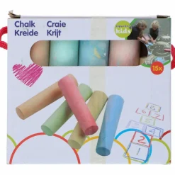 DWS Buitenspelen & Spelletjes*Stoepkrijt 15 delig