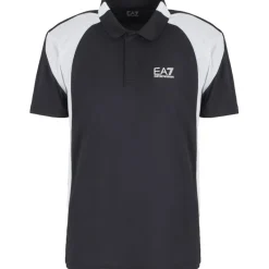 EA7 Tenniskleding*6DPF06-PJPCZ tennispolo heren black