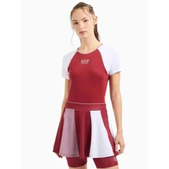EA7 Tenniskleding*6DTN51-TJ04Z tennisrokje dames red