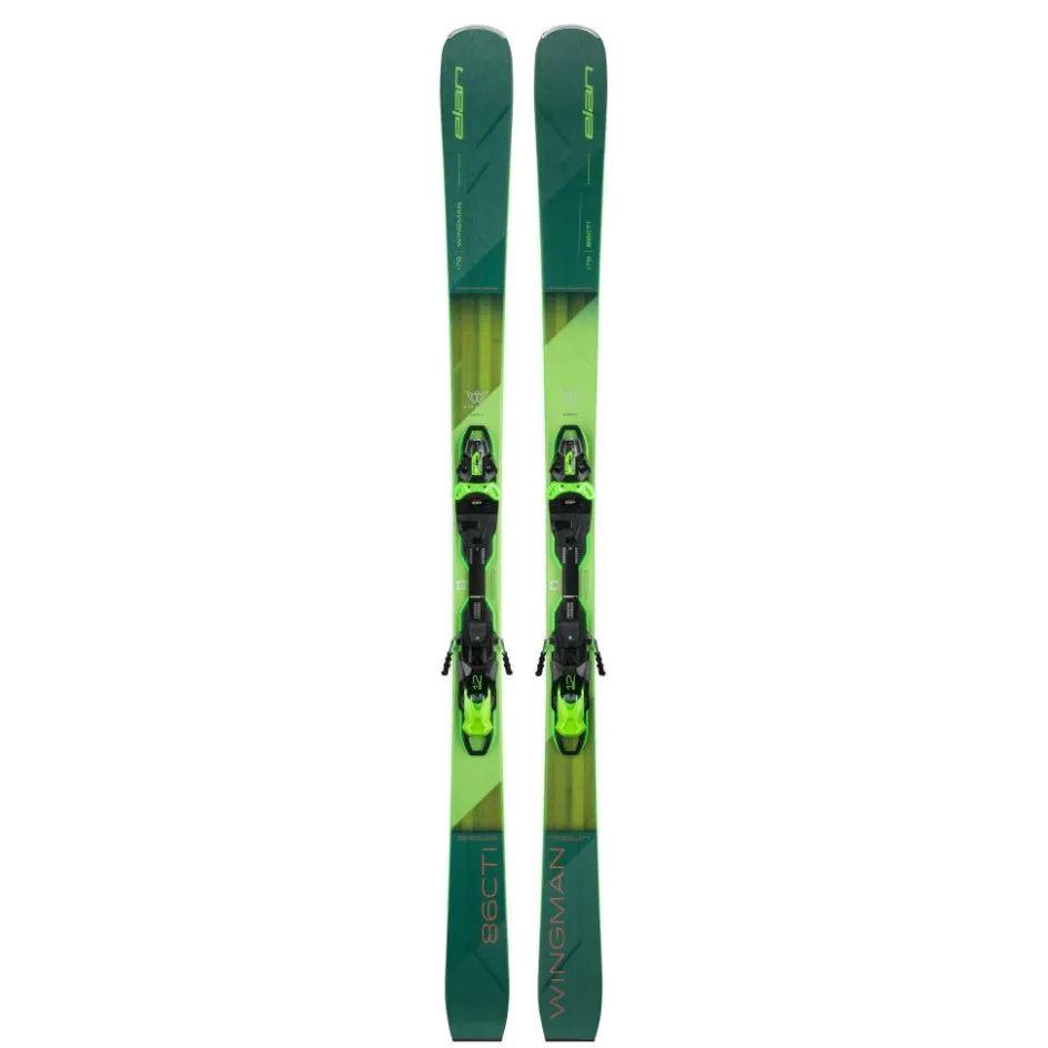Elan Ski's|Wintersport*Wingman 86 CTI Fusion X 24 - 25 ski's met EMX 12 Fusion X binding