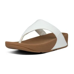 FitFlop Slippers*Lulu Leather Toe-post slippers dames white