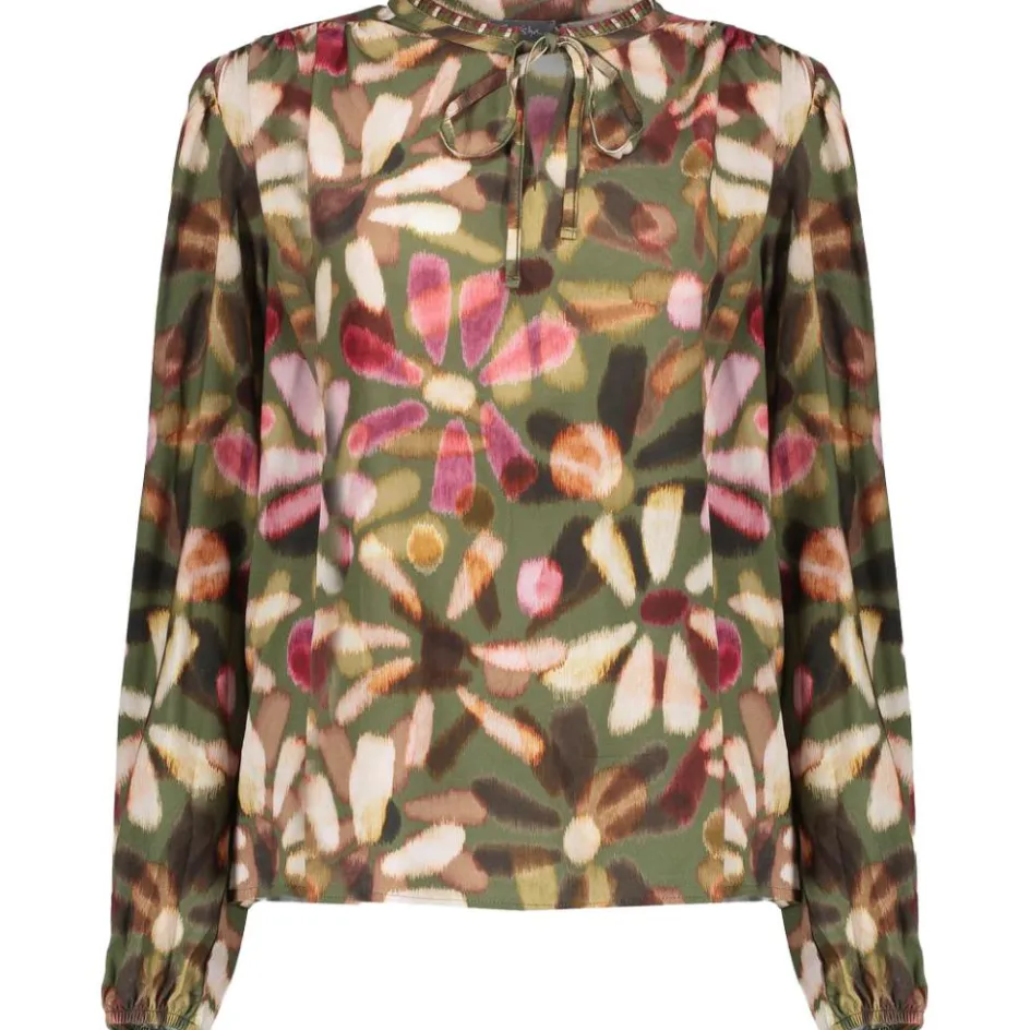 Geisha Shirts, Polo's & Blouses*blouse dames green red