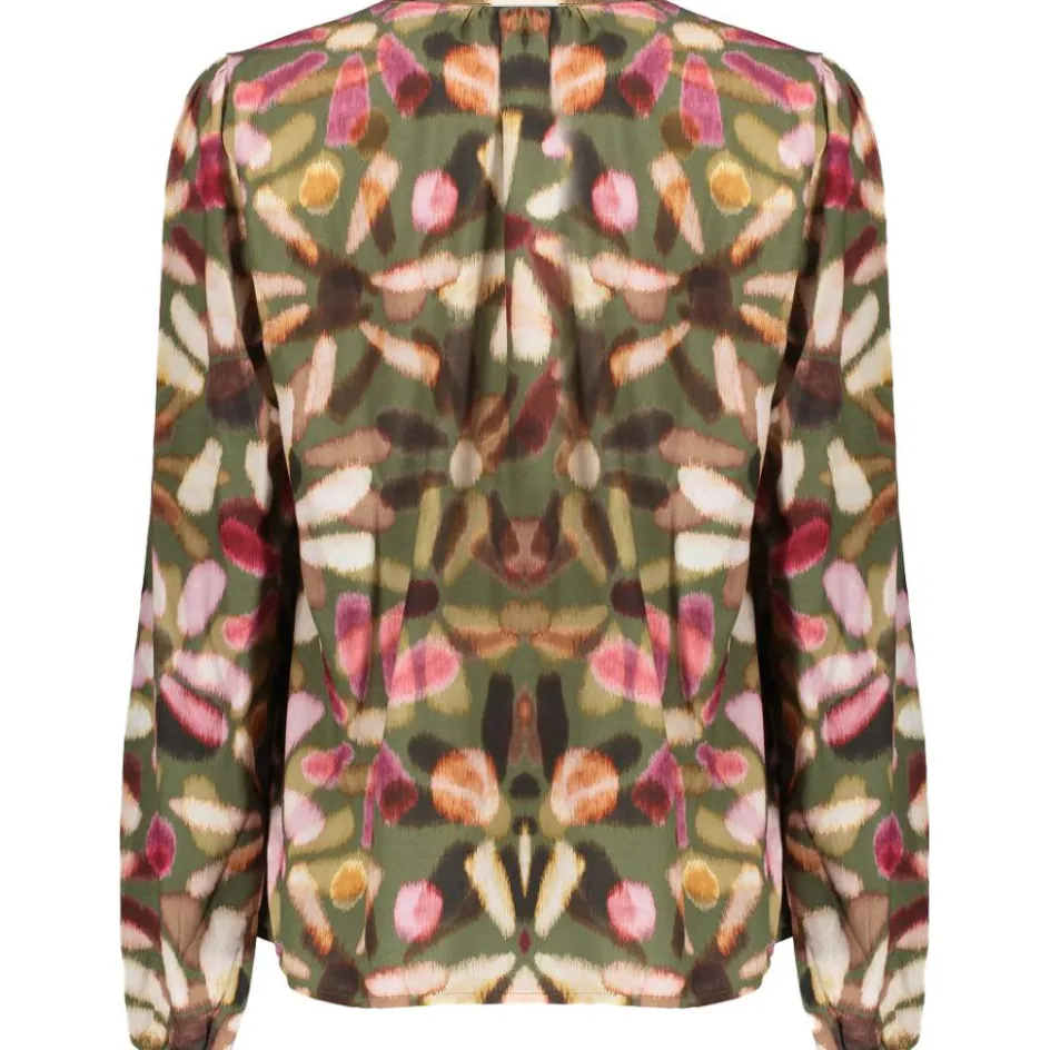 Geisha Shirts, Polo's & Blouses*blouse dames green red