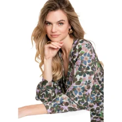 Geisha Shirts, Polo's & Blouses*blouse dames lila green